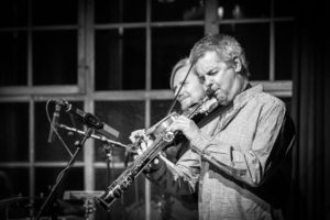 EM! CARTEBLANCHE - ALBIN BRUNS NAH QUARTETT Albin Brun, Andreas Gabriel, Marc Unternährer & Andy Aegerter 06.03.19, Foto: Seraina Kurt