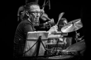 EM! CARTEBLANCHE - ALBIN BRUNS NAH QUARTETT Albin Brun, Andreas Gabriel, Marc Unternährer & Andy Aegerter 06.03.19, Foto: Seraina Kurt