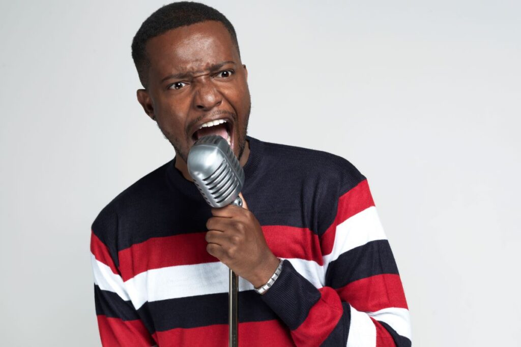 Charles Nguela (Comedian, Gewinner Swiss Comedy Award 2014), Photo: Sven Germann